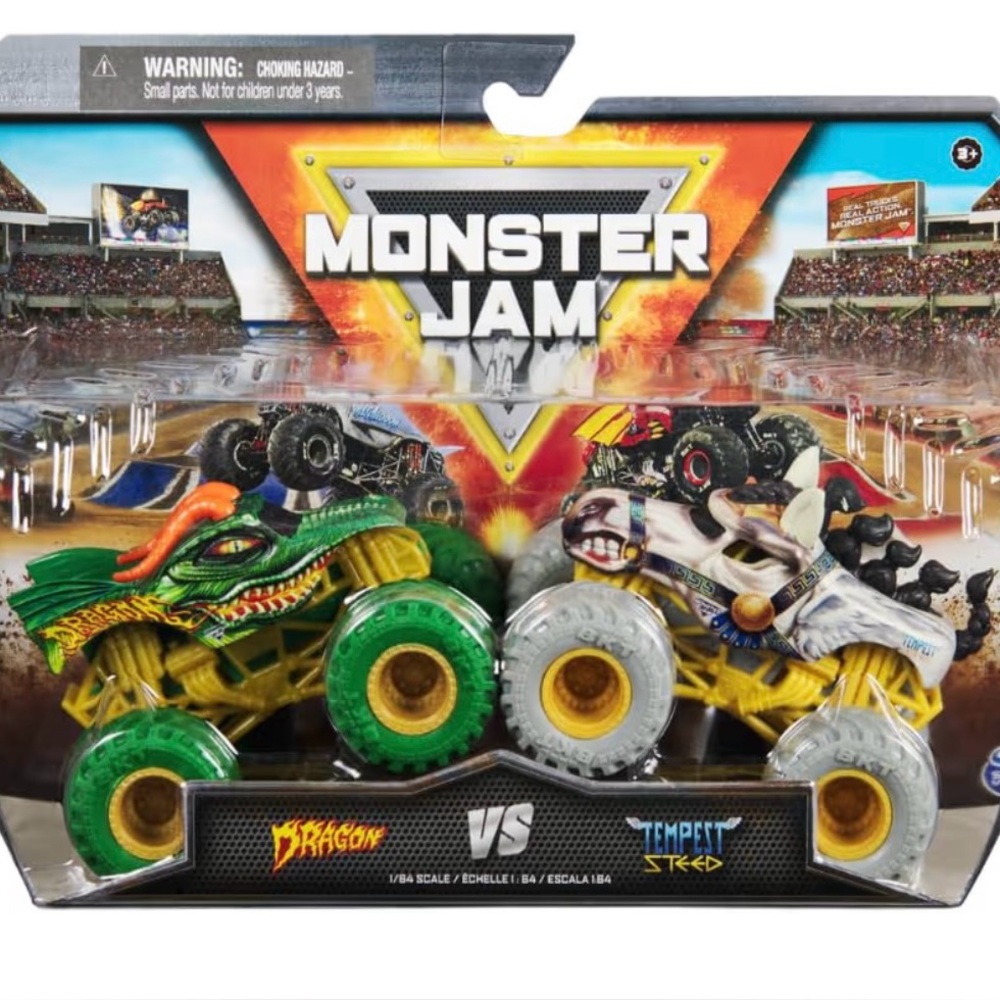 Monster Jam Dragon vs. Zombie Die-Cast Toy Set